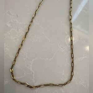 Paperclip 18K PVD Gold Necklace